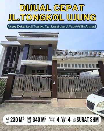 DIJUAL CEPAT JALAN TONGKOL UJUNG TANGKERANG SELATAN, BUKIT RAYA PEKANBARU - RIAU