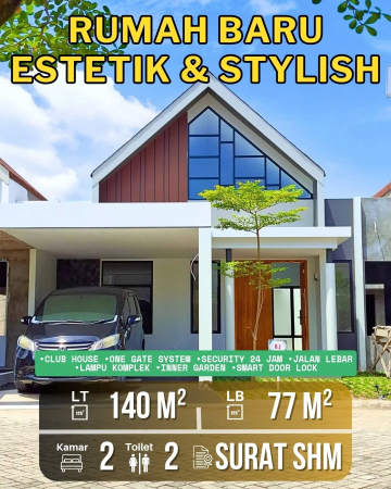 DIJUAL RUMAH CLUSTER KONSEP INNER GARDEN JALAN GULAMA