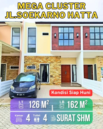 DIJUAL RUMAH PERUMAHAN MEGA CLUSTER SOEKARNO HATTA - PEKANBARU RIAU