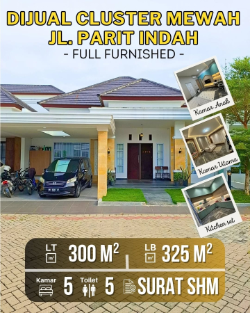 DIJUAL RUMAH MEWAH DI CLUSTER ELIT PARIT INDAH PEKANBARU - RIAU