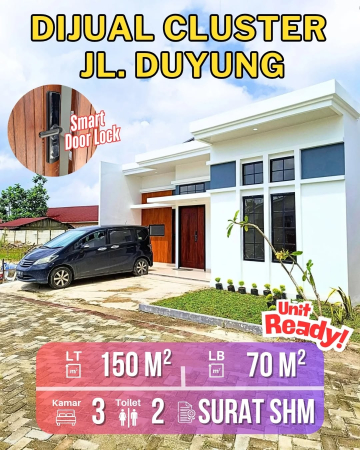 DIJUAL RUMAH DI PERUMAHAN CLUSTER JALAN DUYUNG PAGAR REMOTE TANGKERANG BARAT, MARPOYAN DAMAI PEKANBARU - RIAU